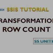 Row Count Transformation In SSIS SSIS Tutorial Part 11