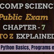 12th Computer Science Python Chapter 7 Python Functions A To Z Programs Compulsory