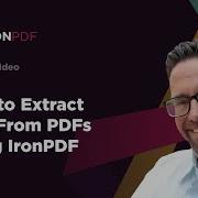 How To Extract Text From PDFs Using IronPDF