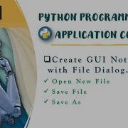Create GUI Notepad In Python Using Tkinter Part21