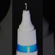 Cutting Open A Correction Pen White Fluid Explosion Closeup Satisfying