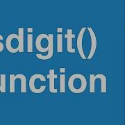 Isdigit Function C Programming Tutorial