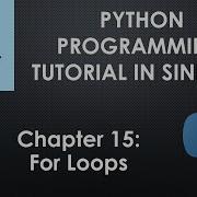 For Loops Python Programming Tutorial In Sinhala
