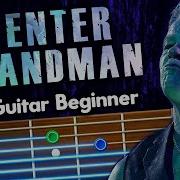 Enter Sandman Guitar Lessons For Beginners Metallica Tutorial Easy Chords Lyrics Backing Track