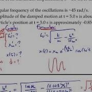 3 In 1 Damped Harmonic Motion Example
