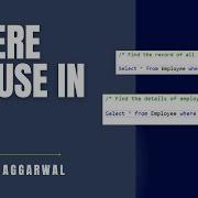 Select Where Statement In SQL With Examples Part 1