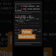 Python Basics Bitwise Operators