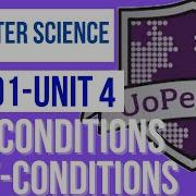 CS1101 Unit 4 Discussion PreConditions And PostConditions In Python