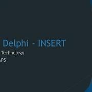 How To Do An SQL INSERT In Delphi