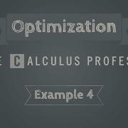 Optimization Problems Example 4