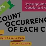Javascript Interview 02 How Do We Count Frequency Of Characters In A String