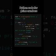 Python Code For Prime Numbers Python Primenumber