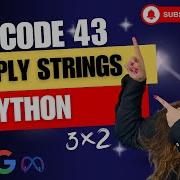 Leetcode 43 Multiply Strings Python Amazon Meta Google Leetcode Leetcodesolutions