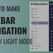 How To Create Side Navigation Bar Dark Light Mode HTML CSS JavaScript