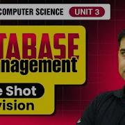 Database Management Class 12th Computer Science One Shot Revision