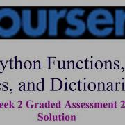 Coursera Python Functions Files And Dictionaries Week 2 Graded Assessment 2 Solution