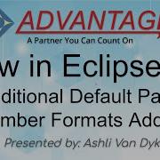New In Eclipse 11 Additional Default Page Number Formats Added