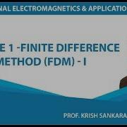 Lecture 1 Finite Difference Method FDM I
