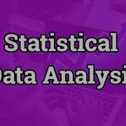 Statistical Data Analysis Statistical Data Science Part 2