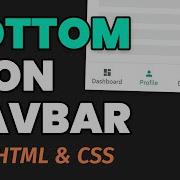How To Create A Bottom Icon Navigation Menu HTML CSS Web Design Tutorial