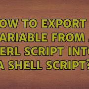 How To Export A Variable From A Perl Script Into A Shell Script