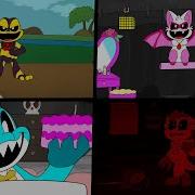 ALL Nightmare Critters Cutout Animations Poppy Playtime