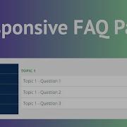 Responsive FAQ Template Made With Html Css Javascript
