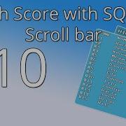 10 Unity Tutorial High Score With SQLite Scroll Bar