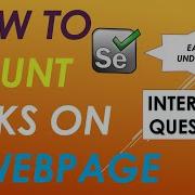 How To Count Links Present On Webpage Using Selenium WebDriver
