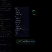 Unique Loading Circle With Glowing Dot
