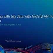 Working With Big Data With ArcGIS API For Python