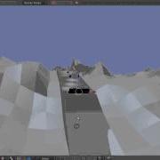 Blender Simulation Ski Jump Flip Training