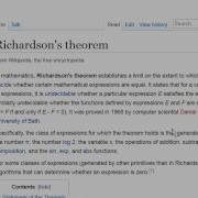 Python Sympy 03 5 Richardson S Theorem