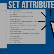 Add A Right Click Change Attributes Context Menu Option For Files And Folders