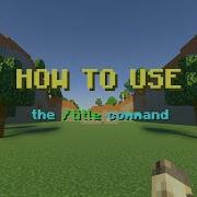 How To Use The TITLE Command In Minecraft