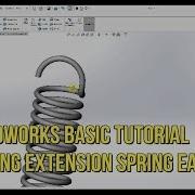 SOLIDWORKS BASIC TUTORIAL MAKING EXTENSION SPRING EASY STEPS