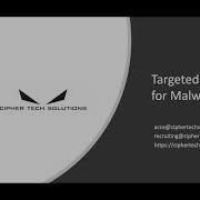 Targeted Automation For Malware Analysis OSDFCon Webinar