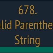Valid Parenthesis String Leetcode 678