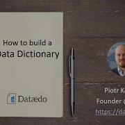How To Build A Data Dictionary Webinar Dataedo
