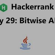 29 Hackerrank Day 29 Bitwise AND Solution Java 8 30 Days Of Code Hackerrank