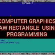 Draw Rectangle Using C Programming Computer Graphics Shorts
