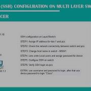 Secure Shell SSH Configuration On Multi Layer Switch In PacketTracer Networking Academy Ssh
