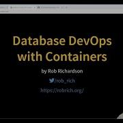 Database DevOps With Containers