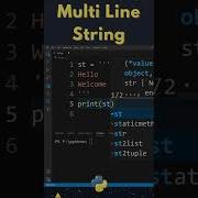 Multiline String In Python How To Create Multi Line String Shorts Shortsvideo