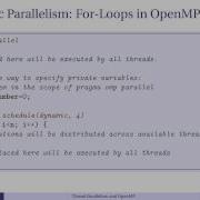 Episode 4 5 Parallel Loops Private And Shared Variables Scheduling