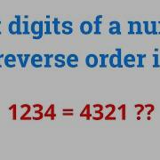 Print Digits Of A Number In Reverse Order In C