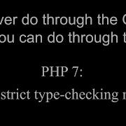 PHP 7 New Strict Type Checking Mode