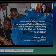 Keynote What I Talk About When I Talk About Python Lorena Mesa