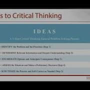 Critical Thinking And Problem Solving