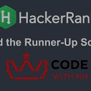 Find The Runner Up Score HackerRank Python Solution CODE WITH NM